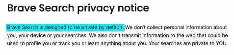 Brave privacy notice