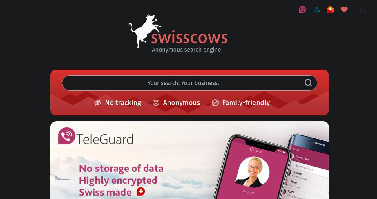 Swisscows Search Engine