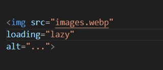 lazy loading in html image tag