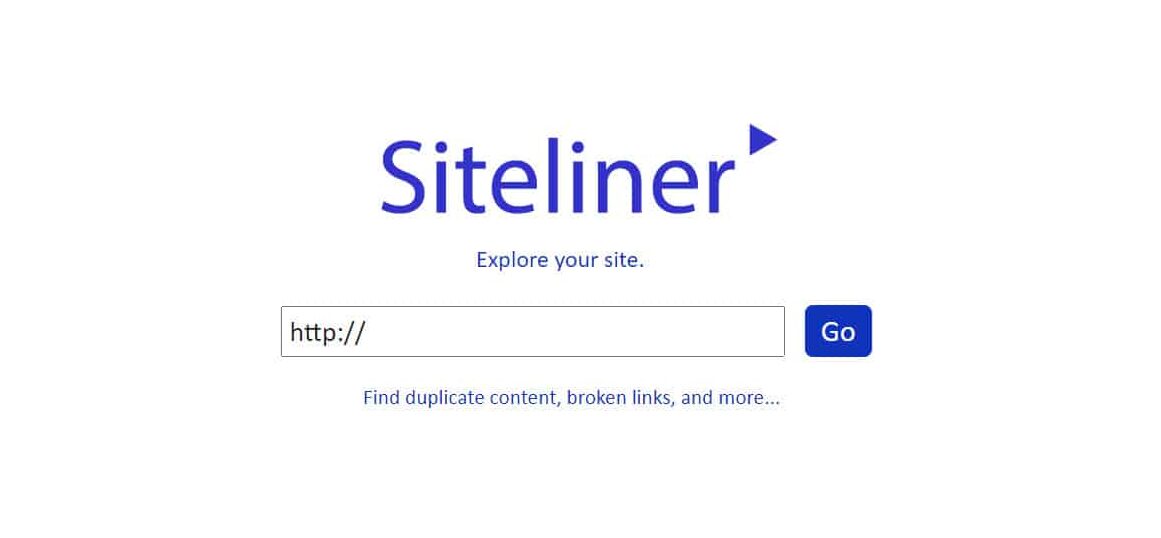 siteliner.com home page